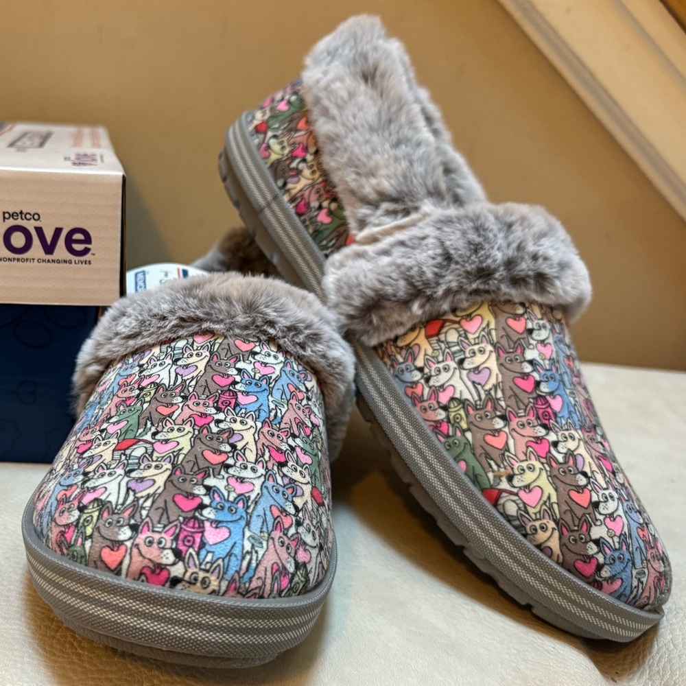 Bobs Paws Forever faux fur slippers